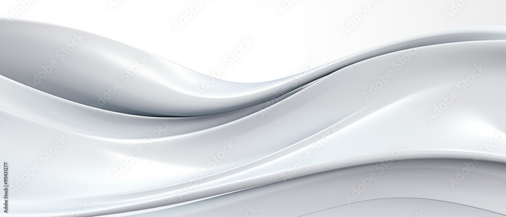Poster abstract soft shiny white gray wavy line background graphic design. elegant white gray modern archit