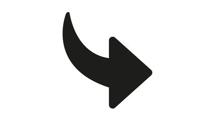 Curved arrow icon