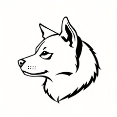 Obraz premium simple dog logo