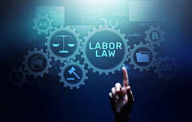 Fototapeta premium Labor Law Lawyer Legal Business Consulting concept.