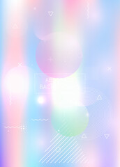 Rainbow Design. Round Futuristic Template. Violet Magic Shape. Simple Dots. Trendy Flyer. Hologram Texture. Geometric Pattern. Light Screen. Blue Rainbow Design