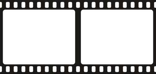 Grunge film strips. Old retro cinema movie strip. Video recording. Vector illustration.