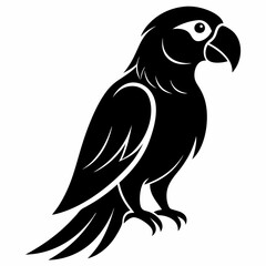 Parrot Black silhouette