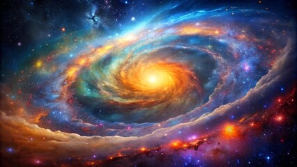 Celestial Tapestry: A Symphony of Color in the Cosmos  generative AI