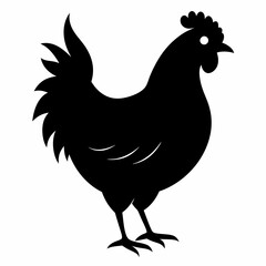 Hen Black silhouette