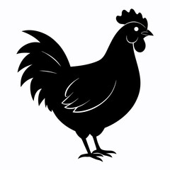 Hen Black silhouette