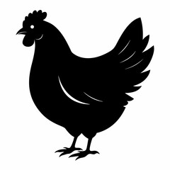 Hen Black silhouette
