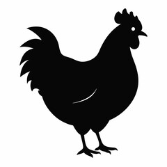 Hen Black silhouette