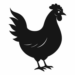 Hen Black silhouette
