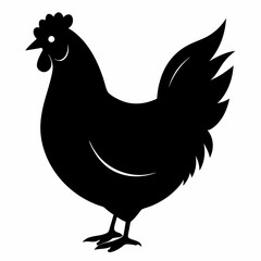 Hen Black silhouette