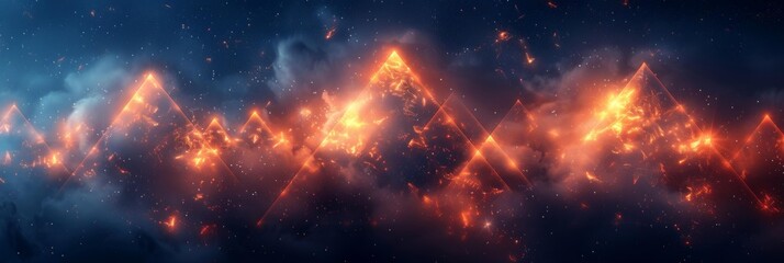 Fototapeta premium Power of Fire and Flames