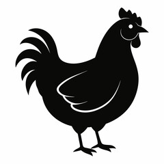Hen Black silhouette