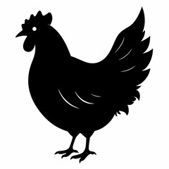 Hen Black silhouette