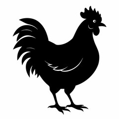 Hen Black silhouette