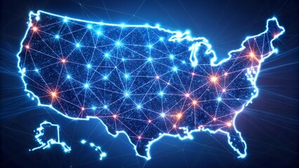 Visualizing the Digital Infrastructure of the United States  AI Generated