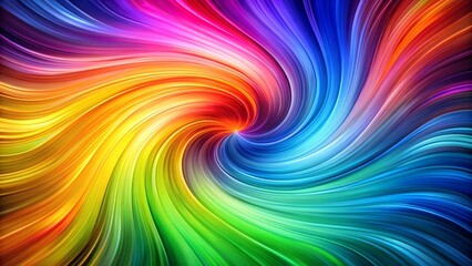 Obraz premium Ethereal Dance of Color: A Symphony in Rainbow Hues AI Generated