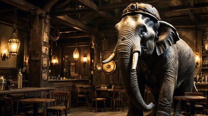 elephant in the street