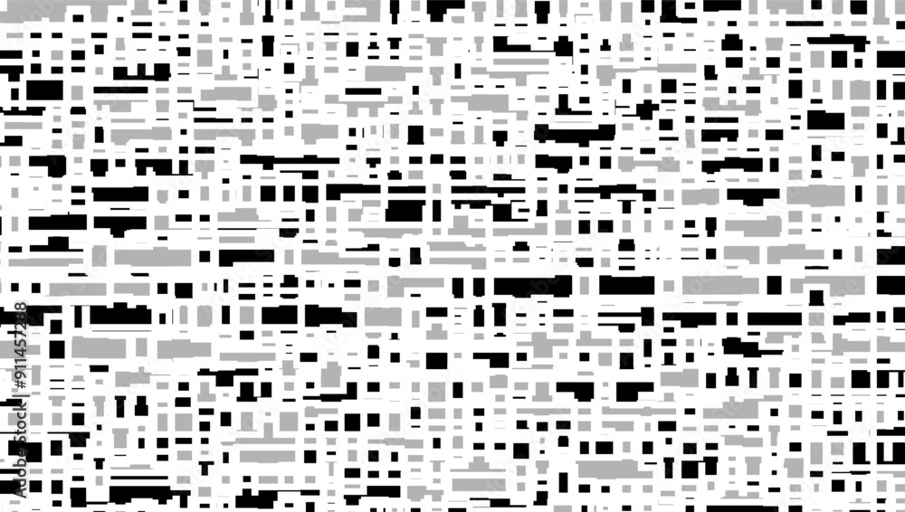 Poster monochrome geometric abstract pixel effect pattern. for background and jersey design. fully editable