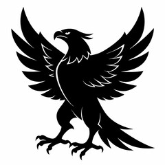 Obraz premium Eagle Black silhouette