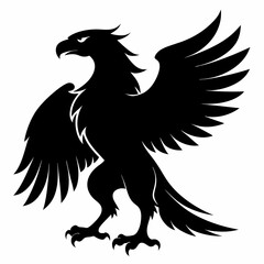 Obraz premium Eagle Black silhouette