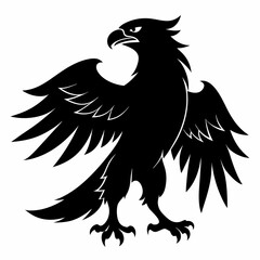 Fototapeta premium Eagle Black silhouette