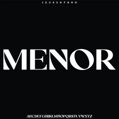 Fototapeta premium luxury alphabet font vector type set