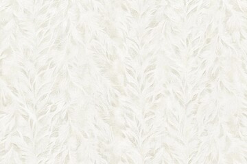 White Abstract Feather Pattern Texture.