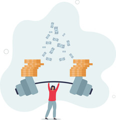 Financial literacy or investment advisor, wealth management concept.flat design with people.