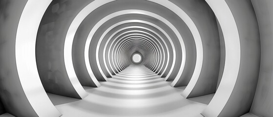 Obraz premium Surreal Tunnel Illusion, Optical Illusion