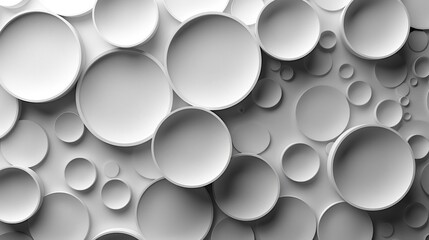 Abstract Modern Art Sculpture, White Ceramic Balls