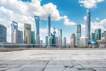 Urban Cityscape Background With Modern Skyline in Metropolitan Environment