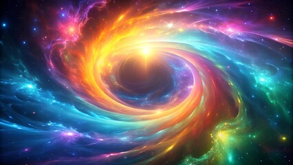 Neon Galaxy Dream: A Celestial Glow  Generative AI