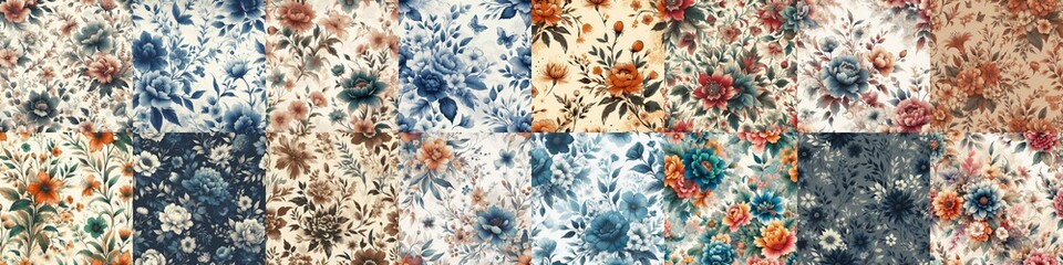 beautiful flowers in ink draw style. AI generated illustration