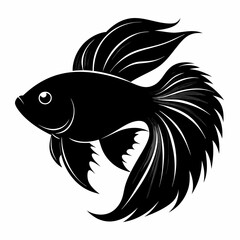 Betta Black silhouette