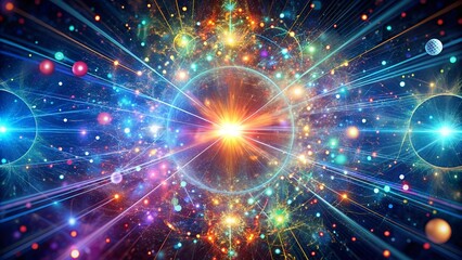 Whispers of the Quantum Realm: An Abstract Tapestry of Cyberspace  generative AI