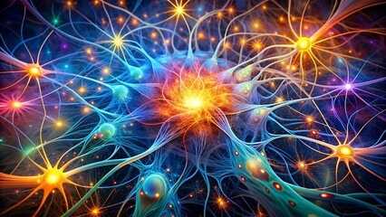 The Interplay of Artificial and Biological Intelligence: A Visual Representation of Advanced Brain Technology  AI generated