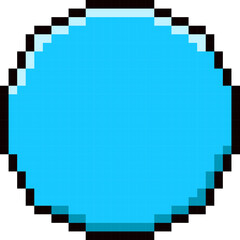 Fototapeta premium 8-bit y2k pixel aesthetic. Soap Bubble.