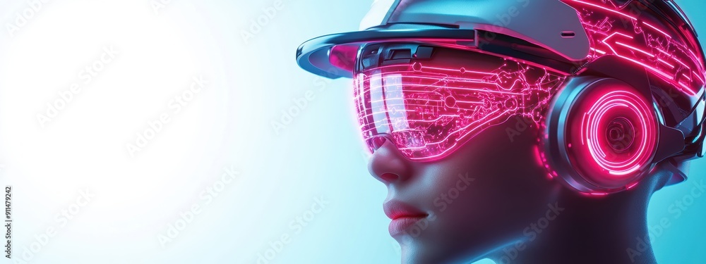 Poster future, ai technologist in a futuristic setting, utilizing advanced machine learning technologies, n