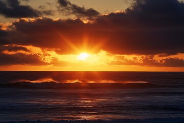 Fototapeta premium Breathtaking Sunrise over the Ocean