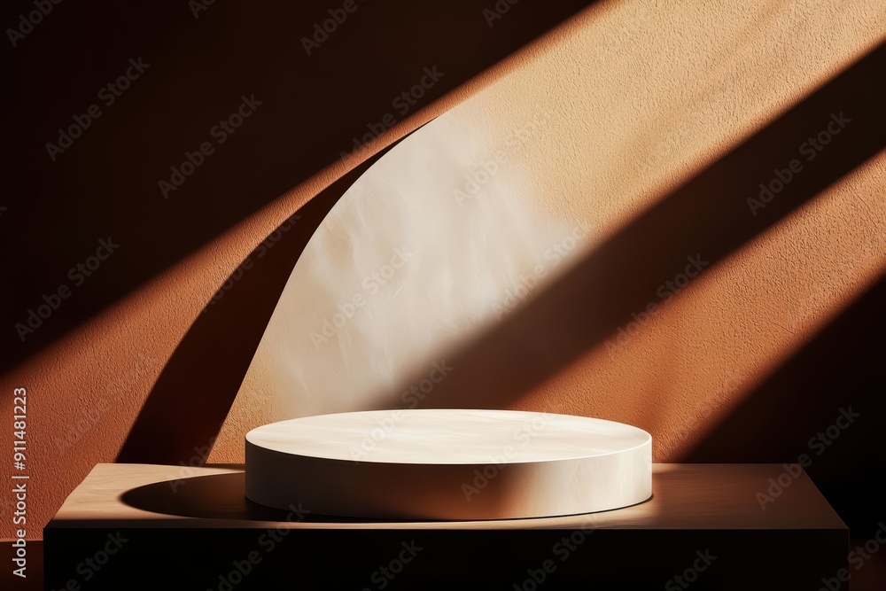 Poster on this minimal empty abstract scene background