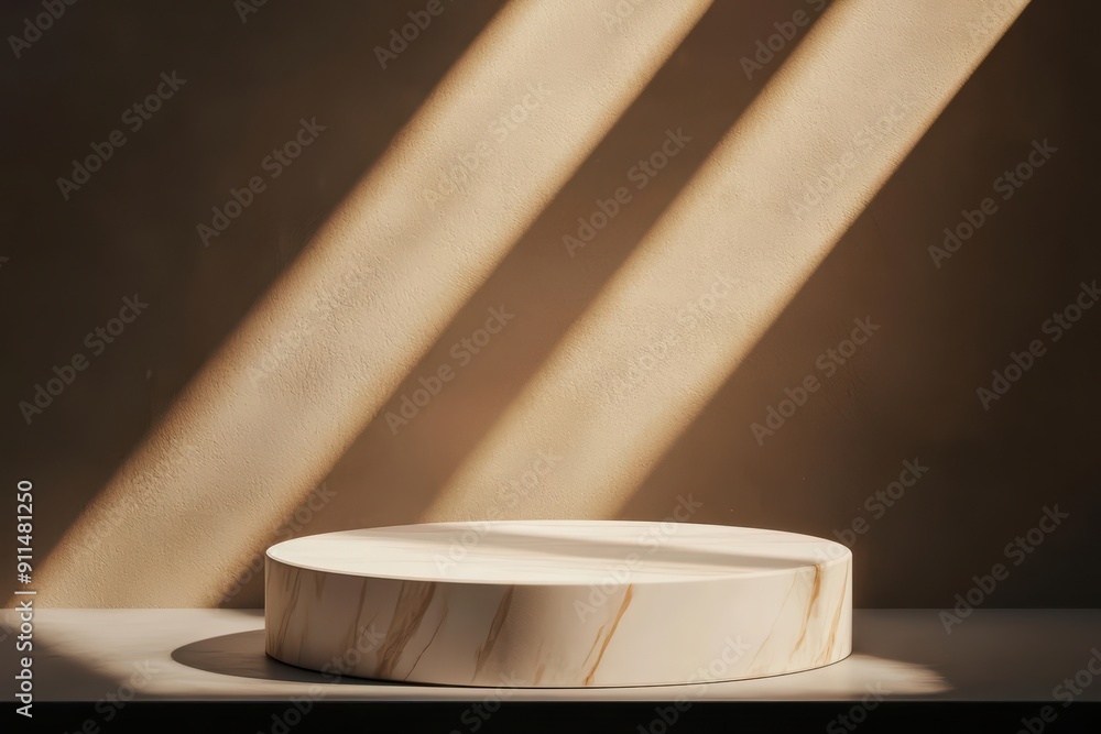 Poster on this minimal empty abstract scene background