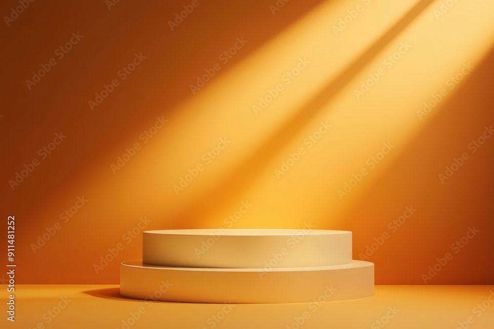 Poster on this minimal empty abstract scene background