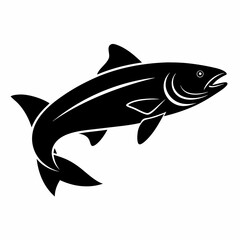 Trout Black silhouette