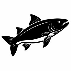 Trout Black silhouette