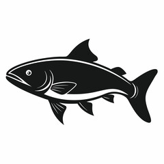 Trout Black silhouette