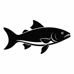 Trout Black silhouette