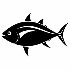 Obraz premium Tuna Black silhouette