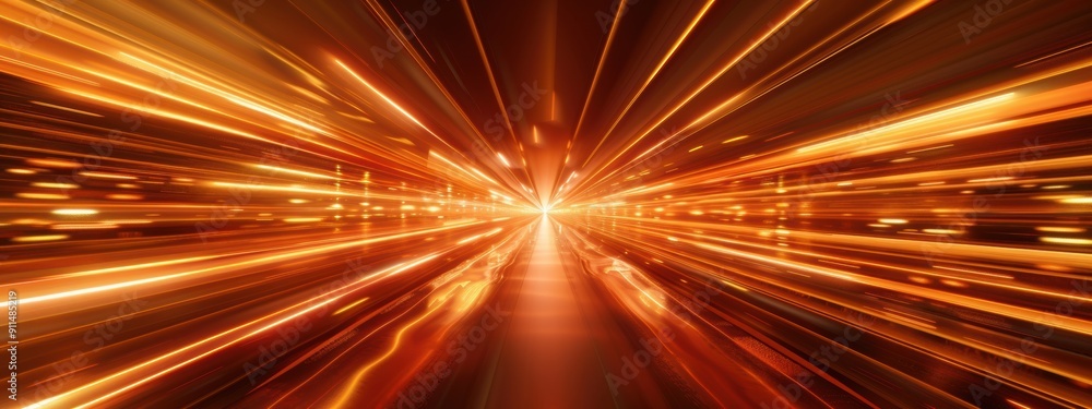 Aufkleber orange light effect to simulate high speed when zooming in to the center.