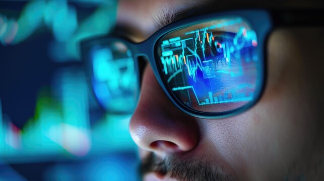Fearful Reaction to Stock Market Trends Displayed