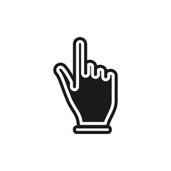 Obraz premium Touching or Pointing Icon
